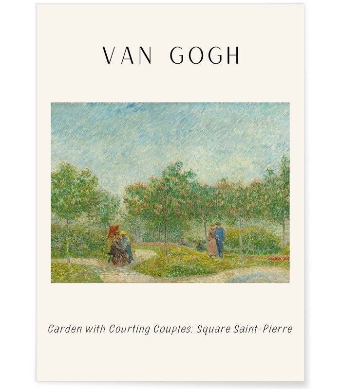 Affiche Van Gogh - Garden with Courting Couples