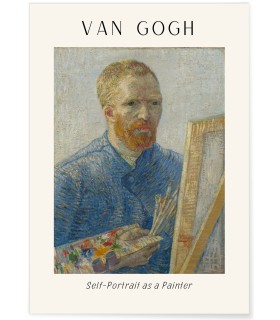 Affiche Van Gogh - Self-Portrait as a Painter