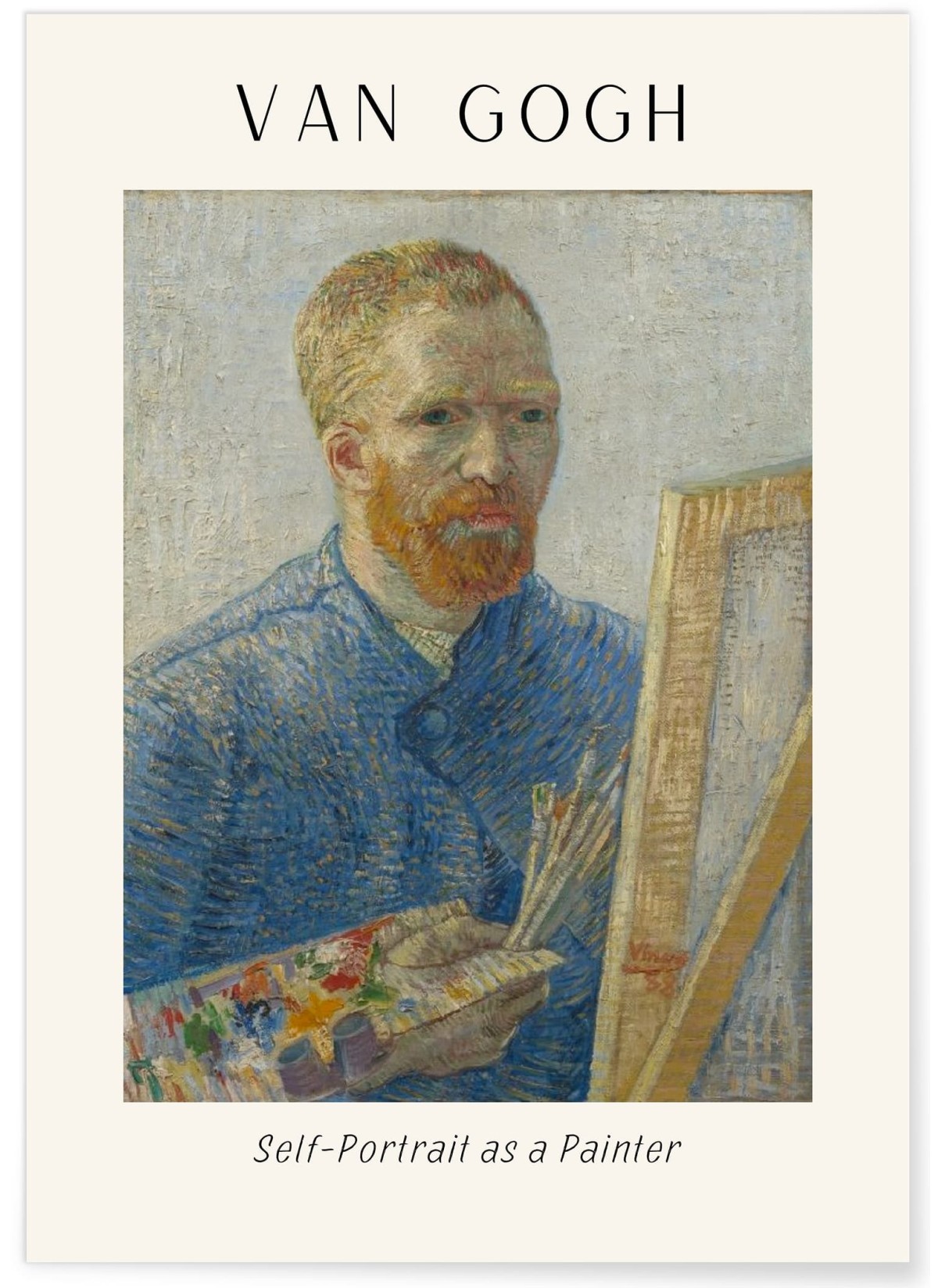 Affiche Van Gogh - Self-Portrait as a Painter