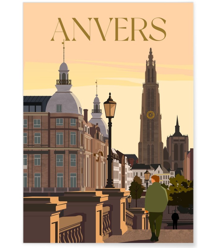 Affiche ville Anvers