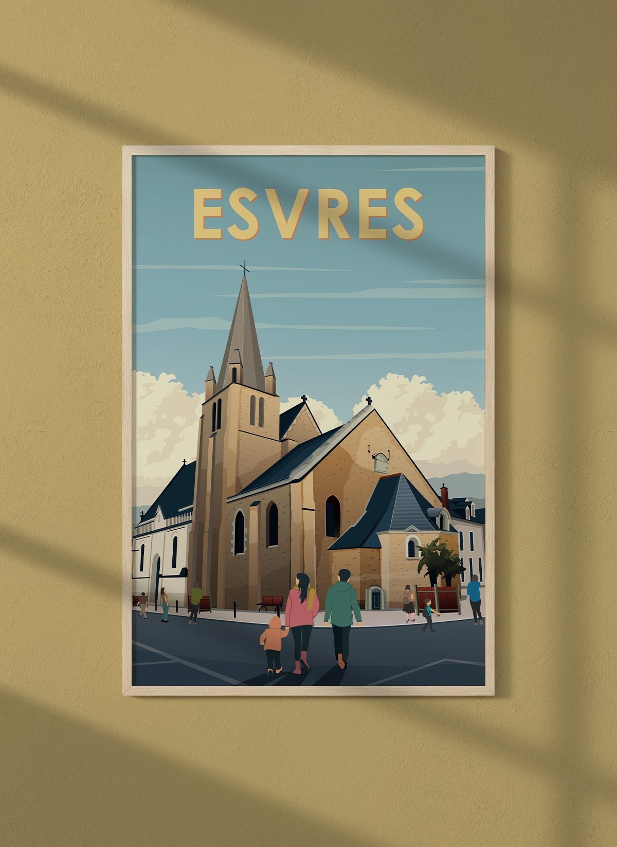 Affiche ville Esvres