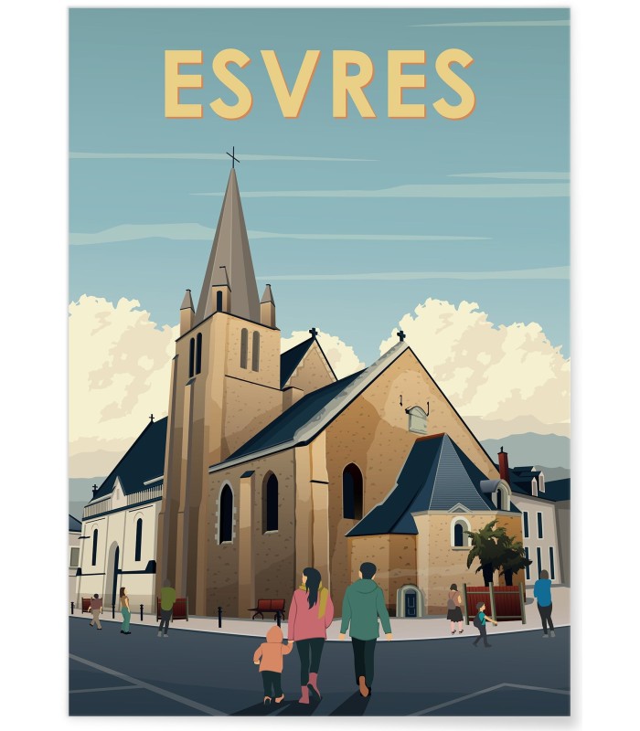 Affiche ville Esvres