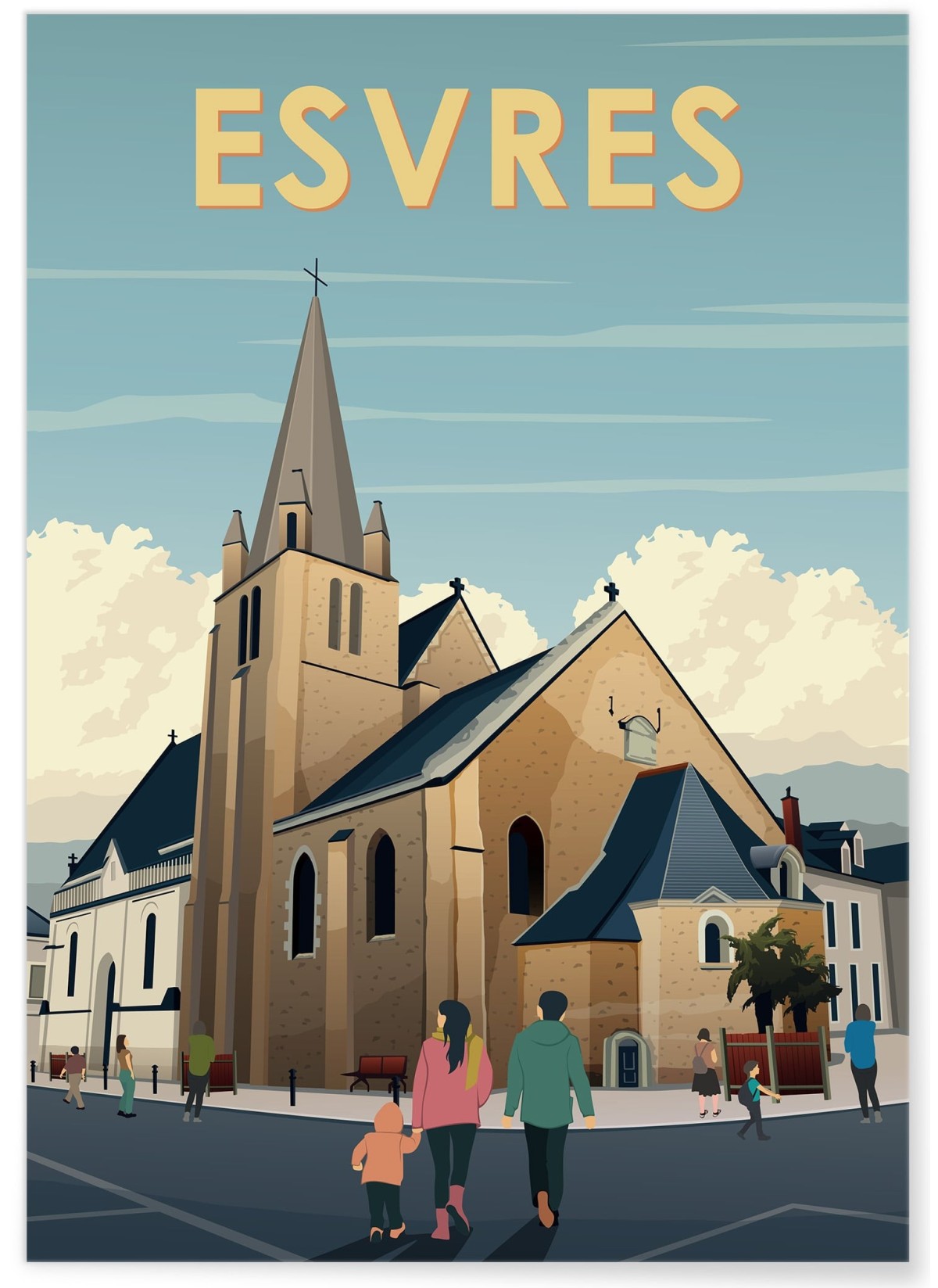 Affiche ville Esvres