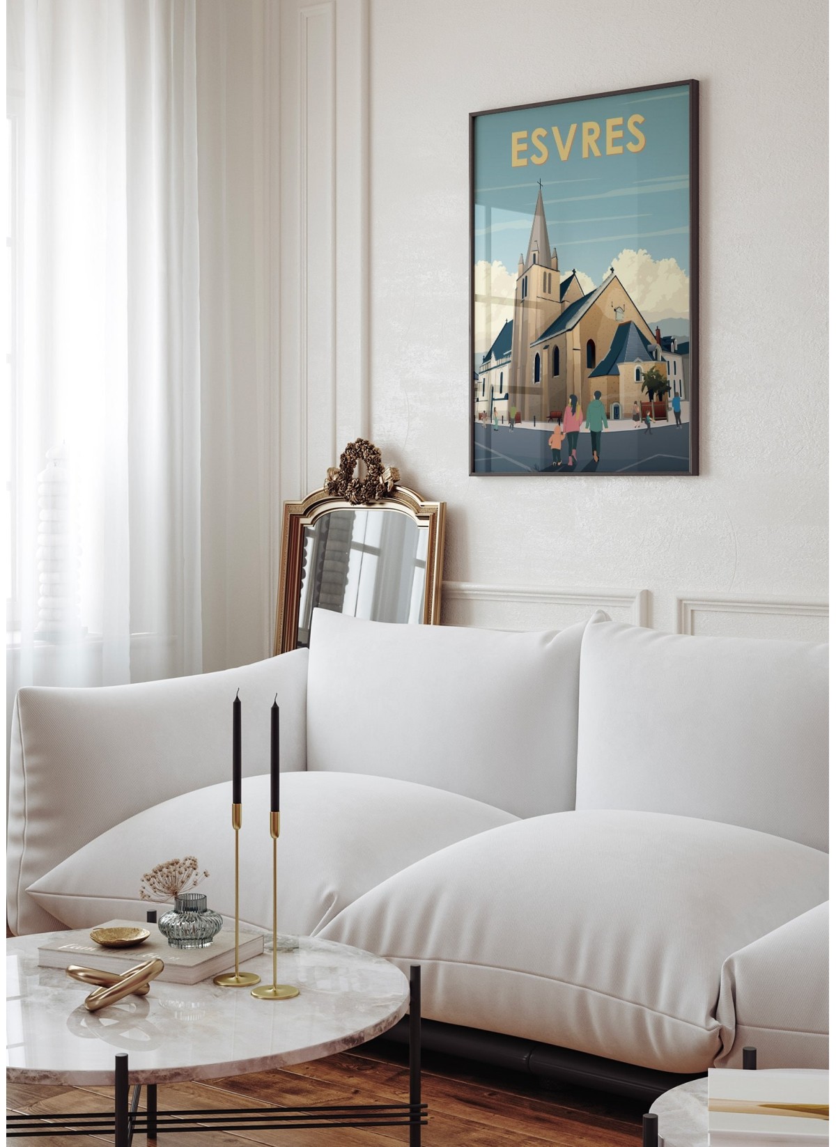 Affiche ville Esvres