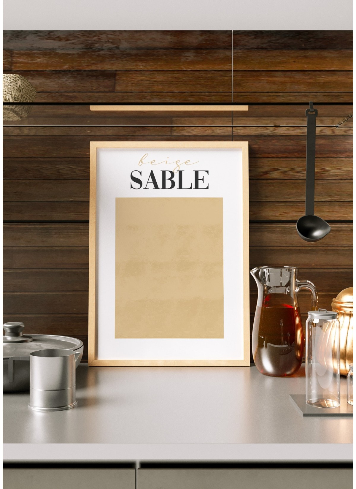 Affiche Beige Sable