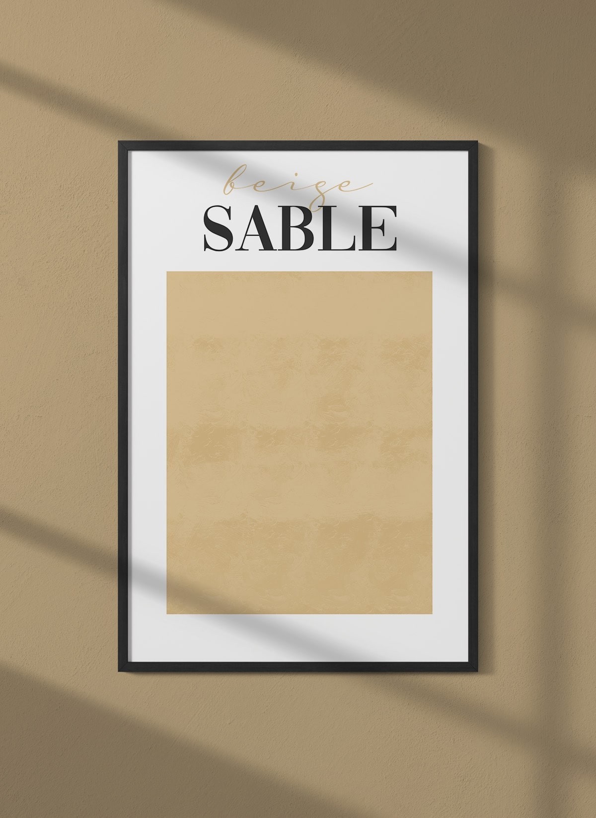 Affiche Beige Sable