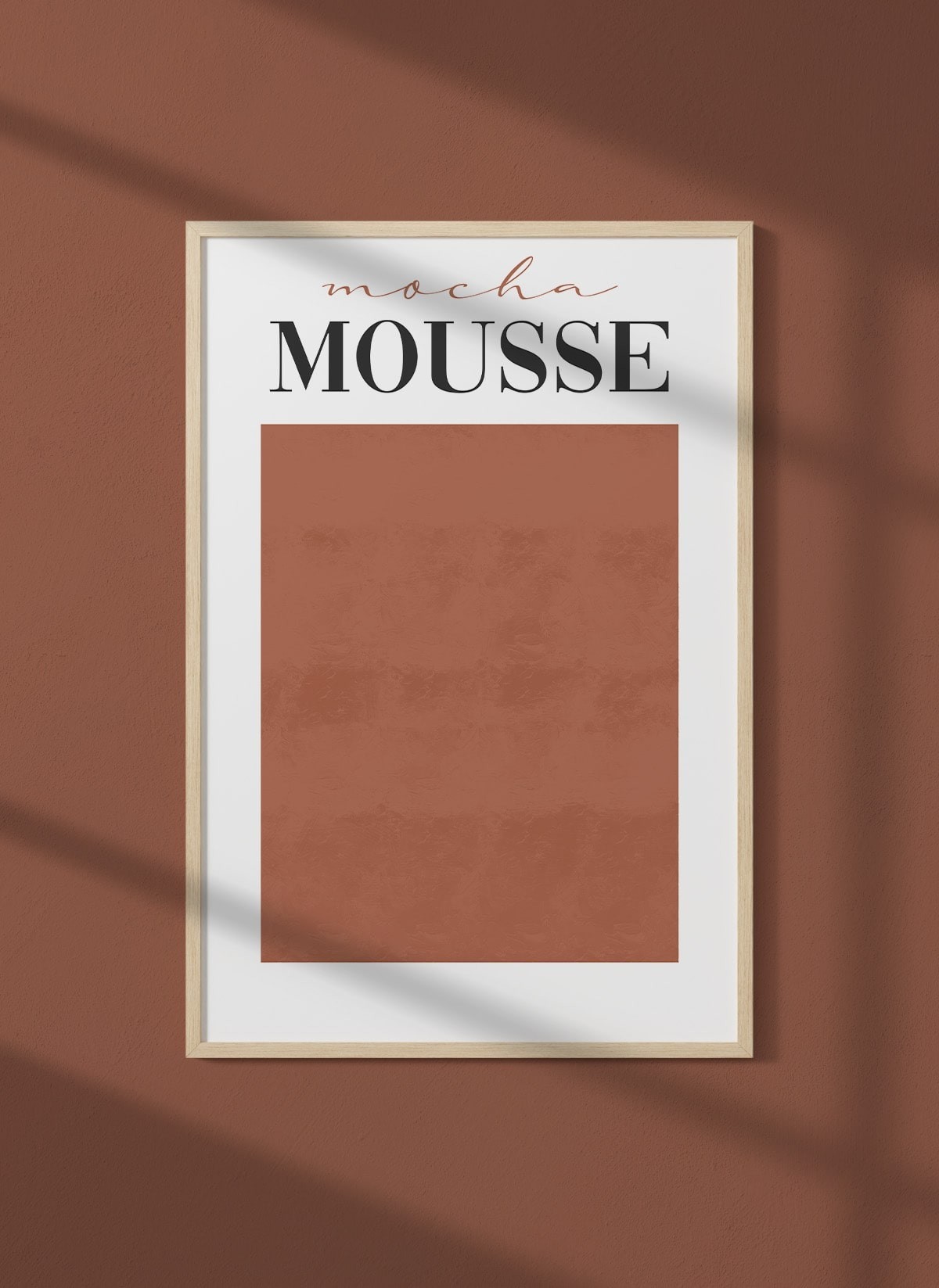 Affiche Mocha Mousse