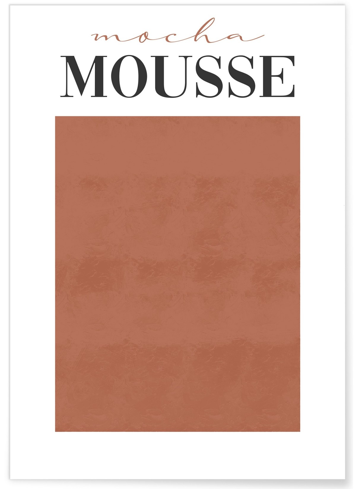 Affiche Mocha Mousse