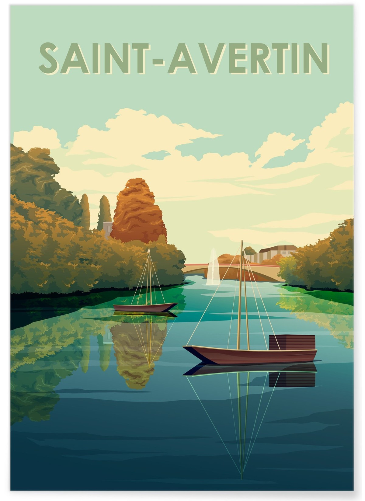 Affiche ville Saint-Avertin