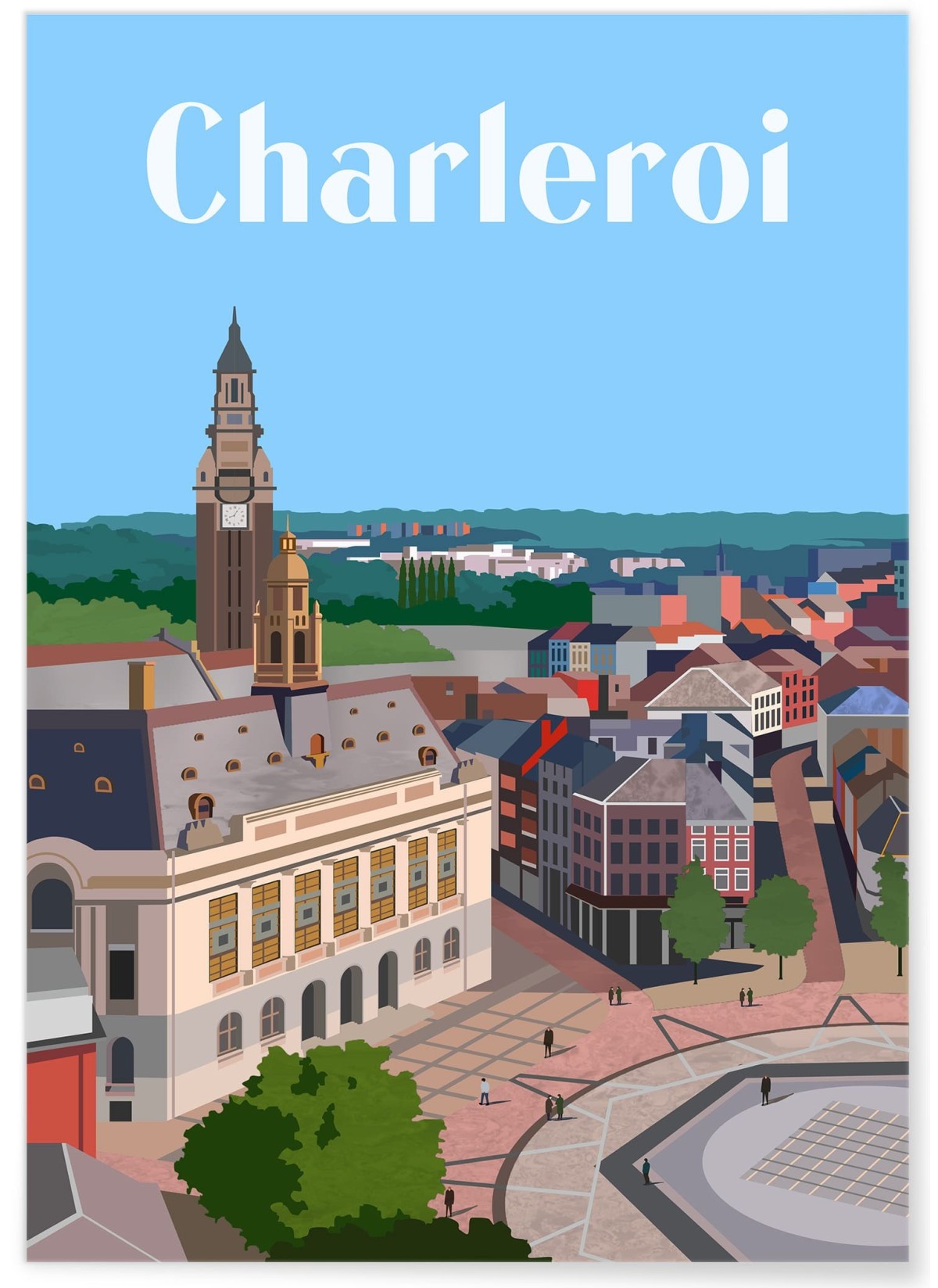 Affiche ville Charleroi