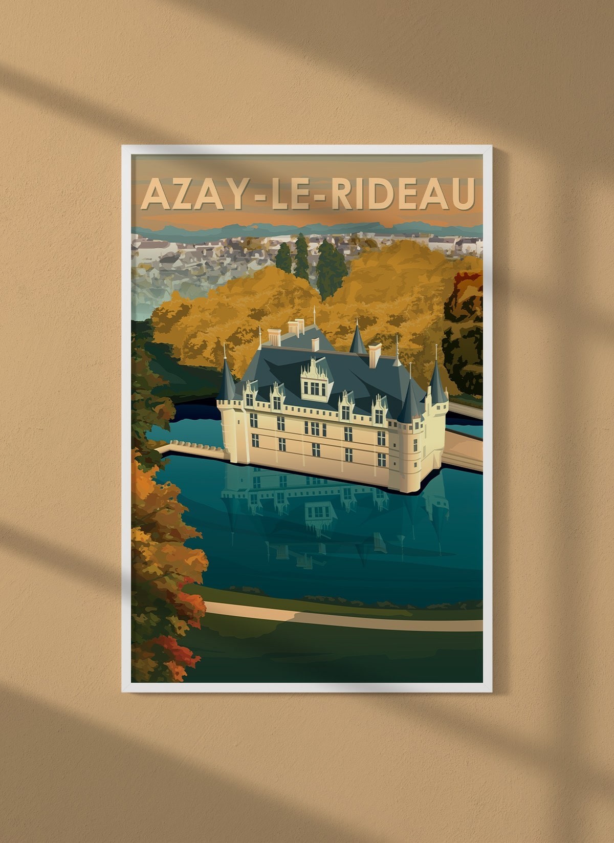 Affiche ville Azay-le-Rideau
