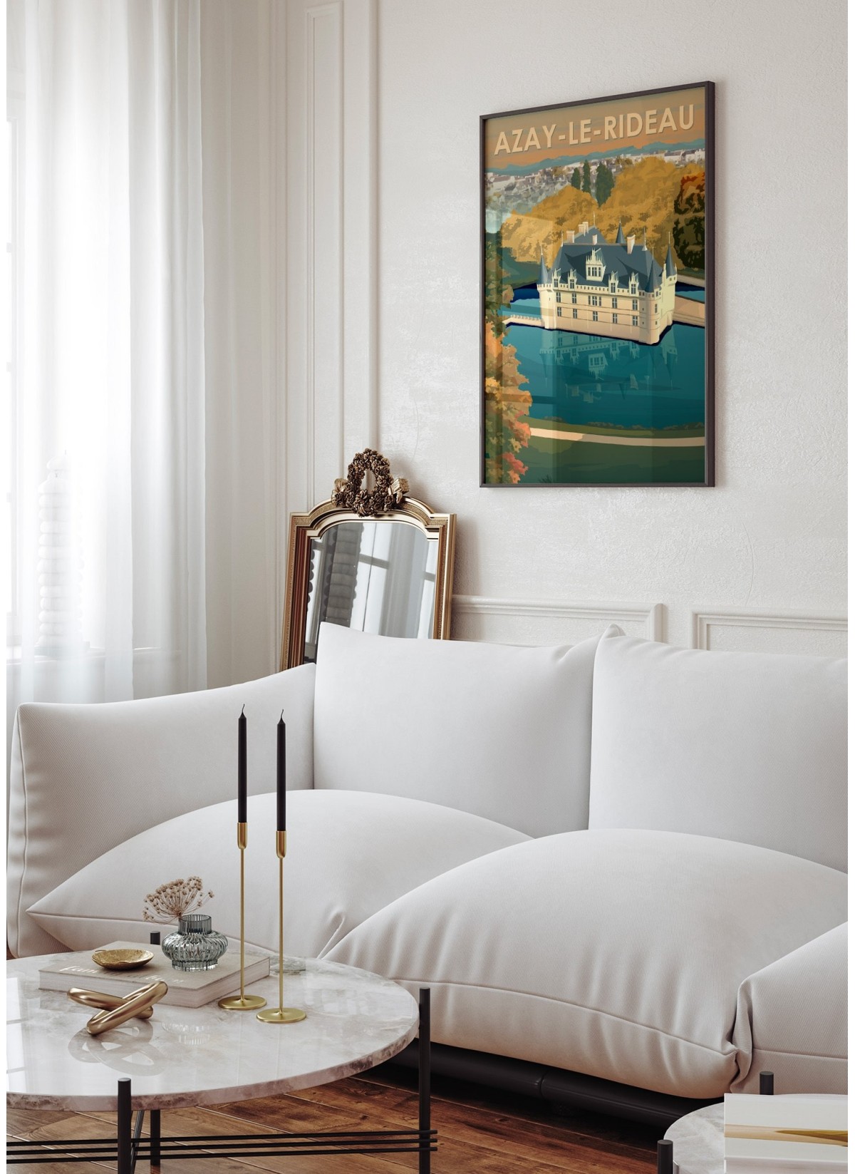 Affiche ville Azay-le-Rideau