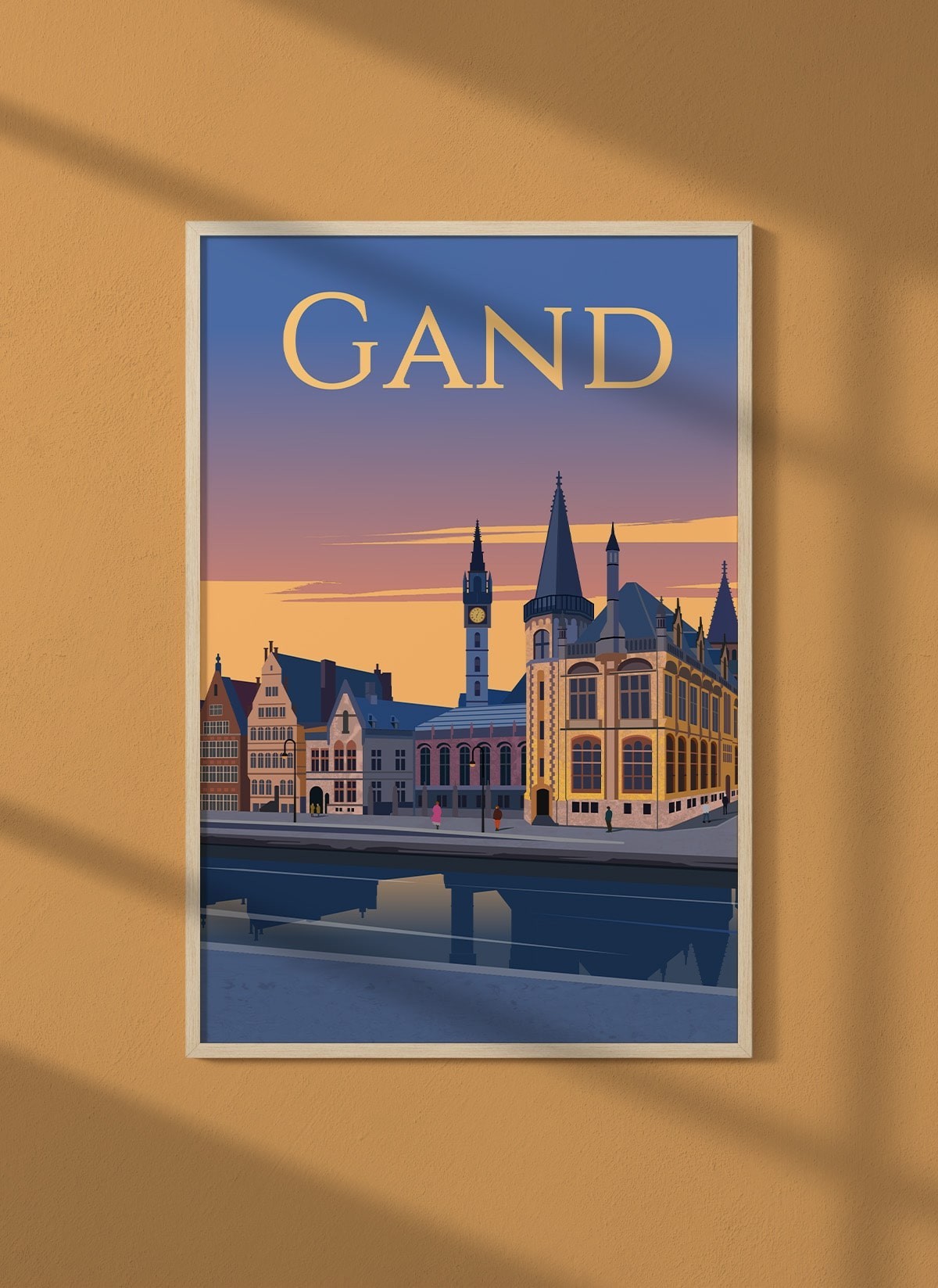 Affiche ville Gand