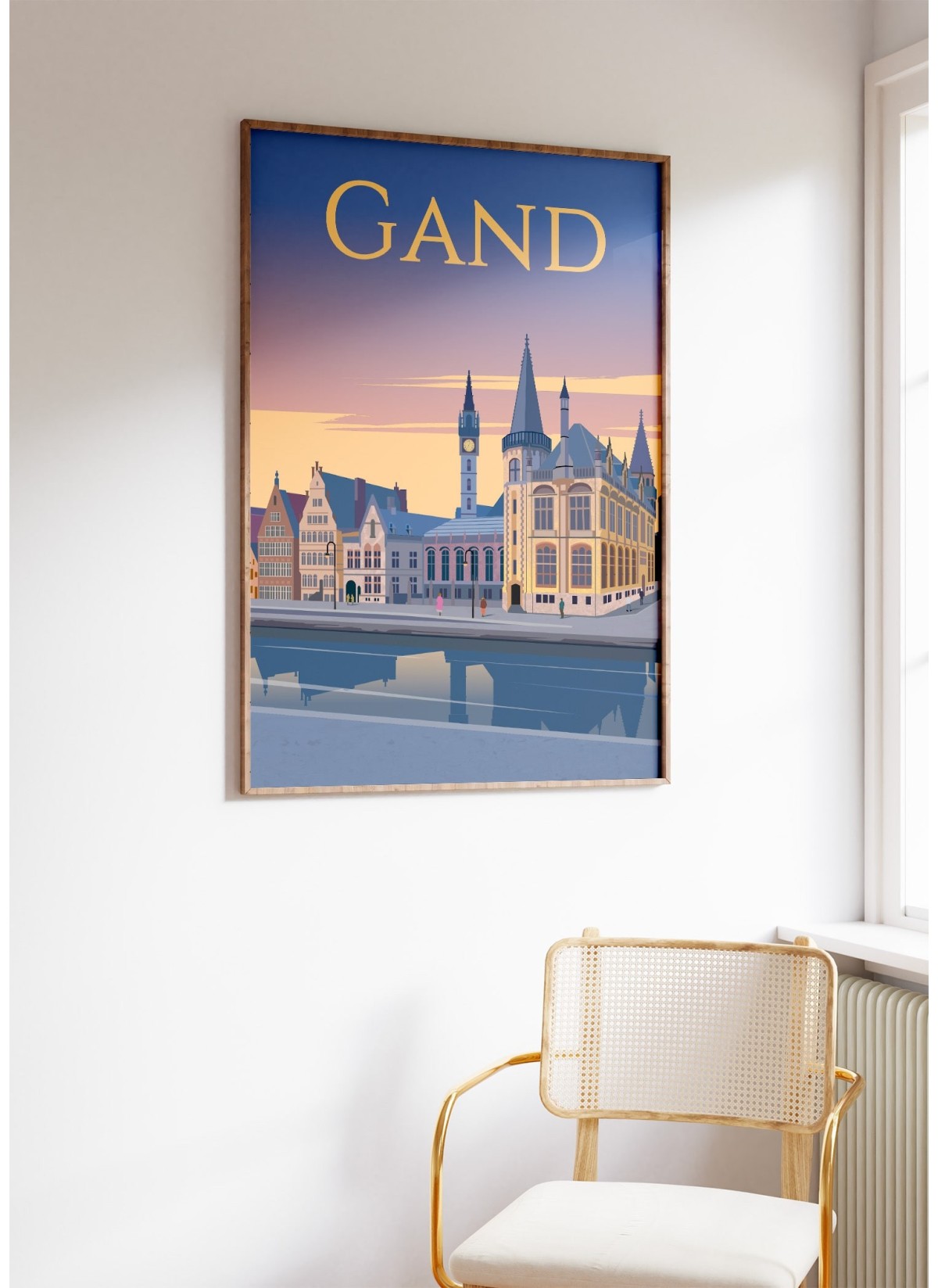 Affiche ville Gand