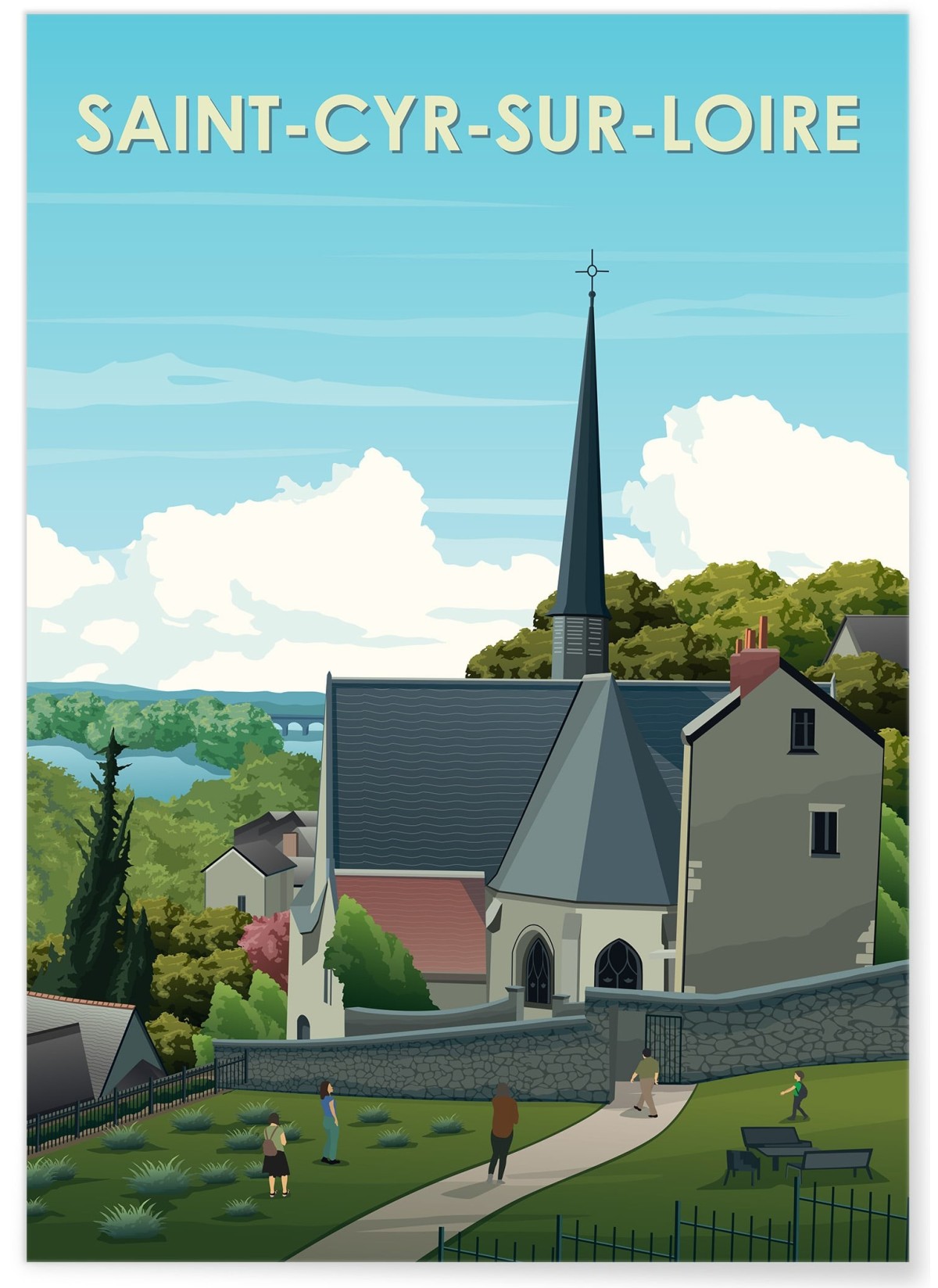 Affiche ville Saint-Cyr-sur-Loire