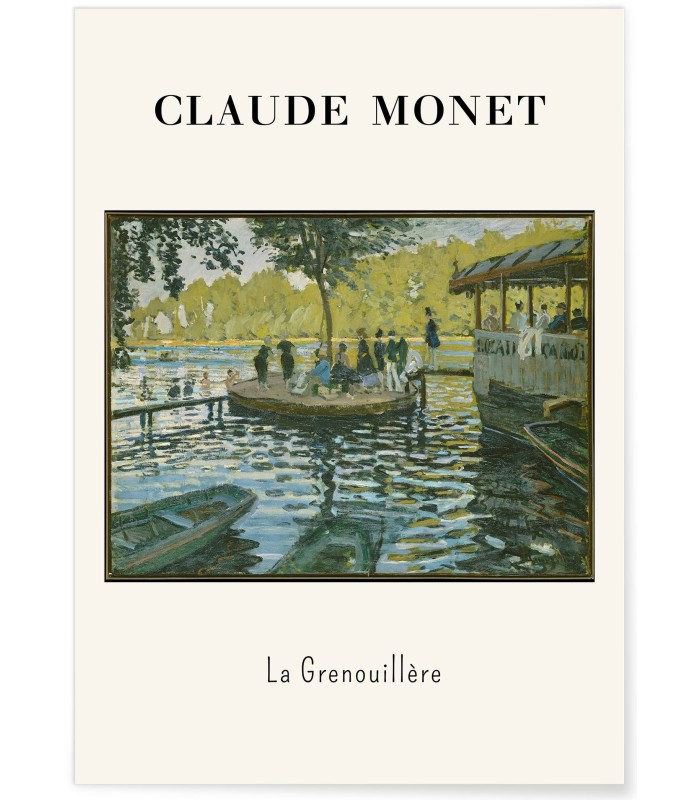 Affiche Claude Monet - La Grenouillère