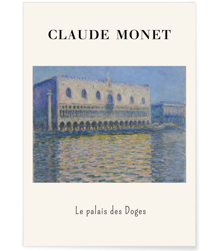 Affiche Claude Monet - Le Palais des Doges