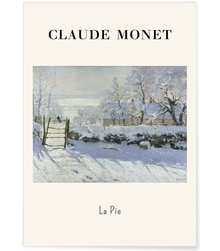 Affiche Claude Monet - La Pie