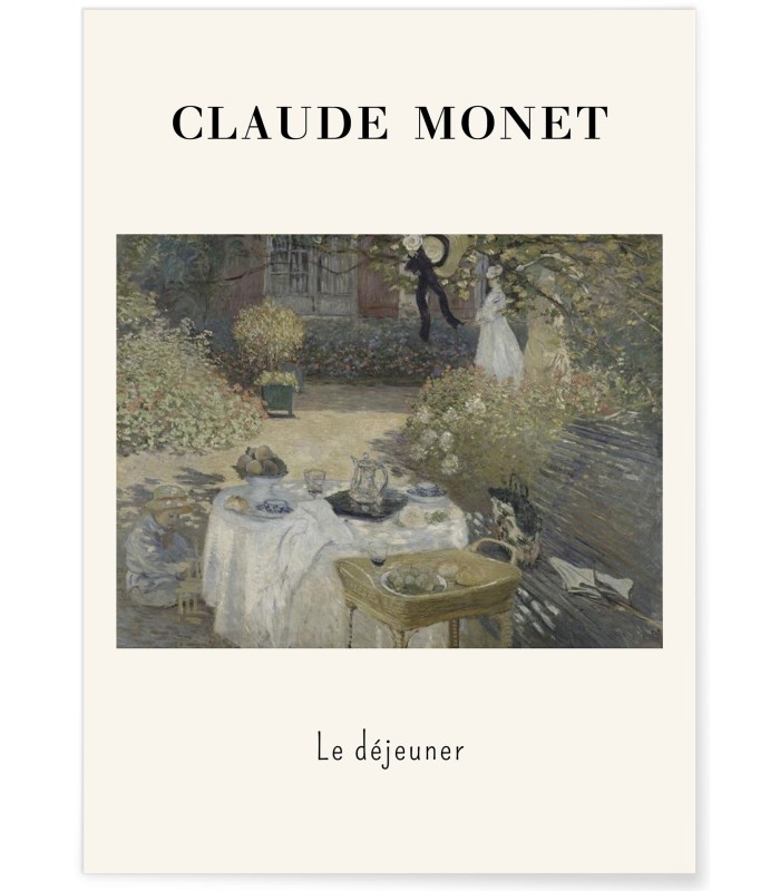 Affiche Claude Monet - Le Déjeuner