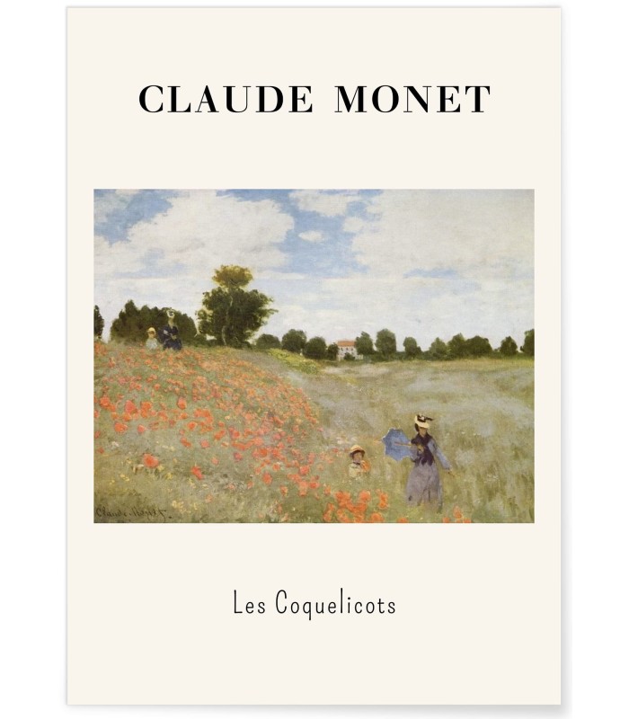 Affiche Claude Monet - Les Coquelicots