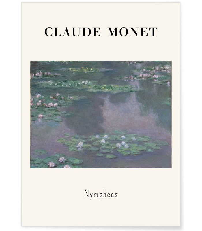 Affiche Claude Monet - Nymphéas