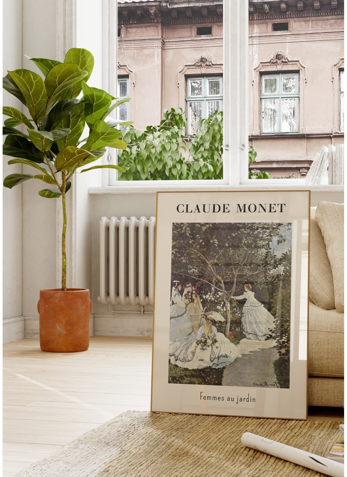Affiche Claude Monet - Femmes au Jardin