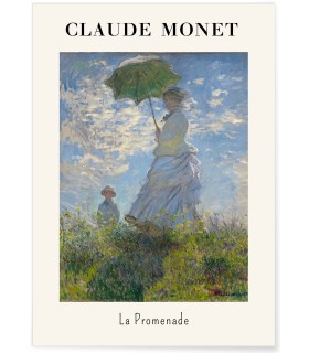 Affiche Claude Monet - La Promenade