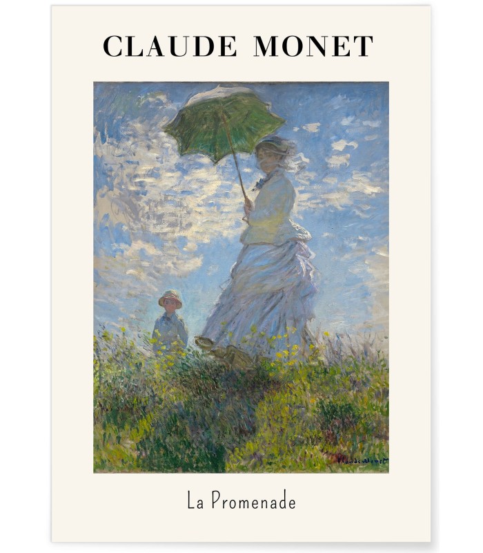 Affiche Claude Monet - La Promenade