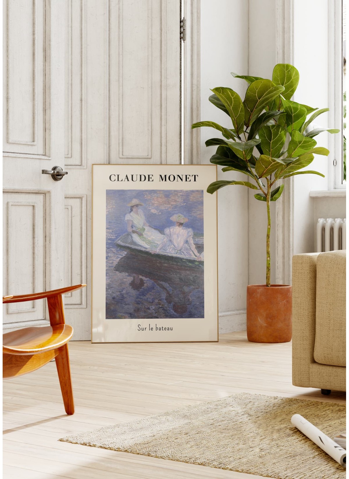 Affiche Claude Monet - Sur le Bateau