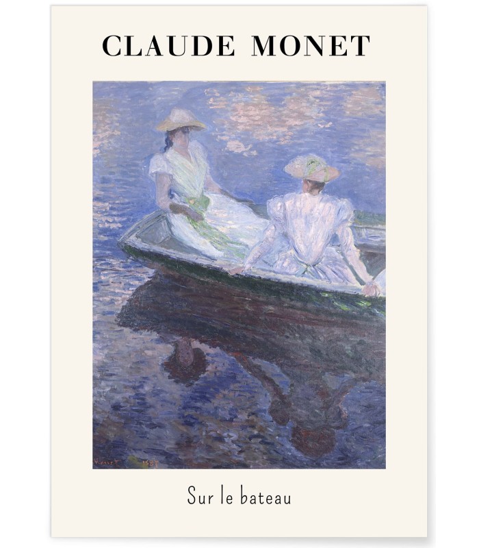 Affiche Claude Monet - Sur le Bateau