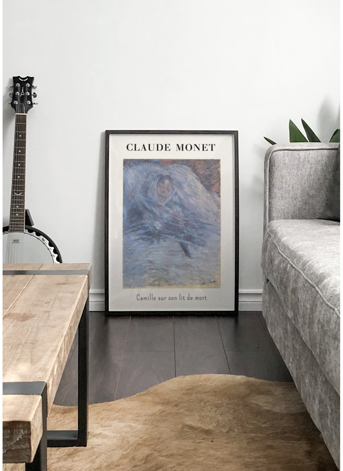 Affiche Claude Monet - Camille Monet sur son Lit de Mort