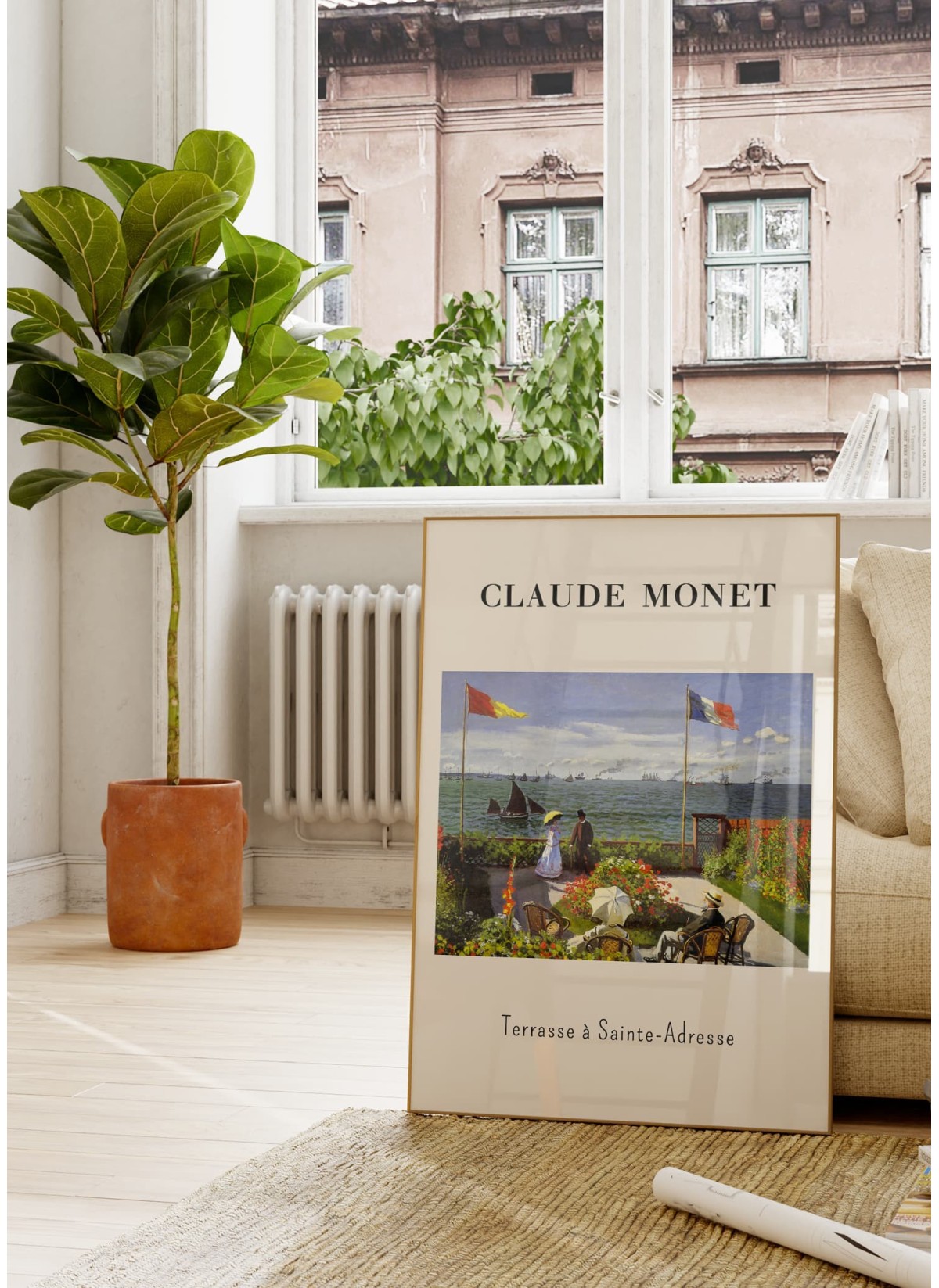 Affiche Claude Monet - Terrasse à Sainte-Adresse