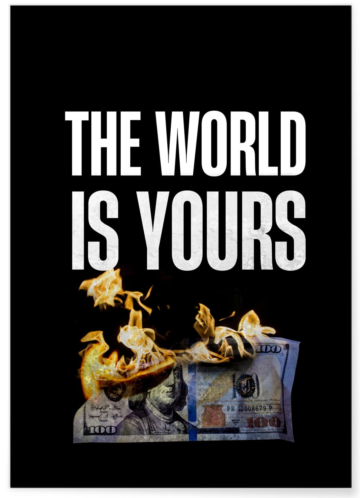 Affiche Motivation The World is Yours