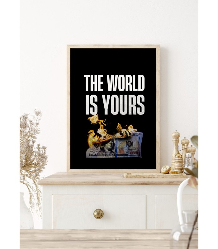 Affiche Motivation The World is Yours