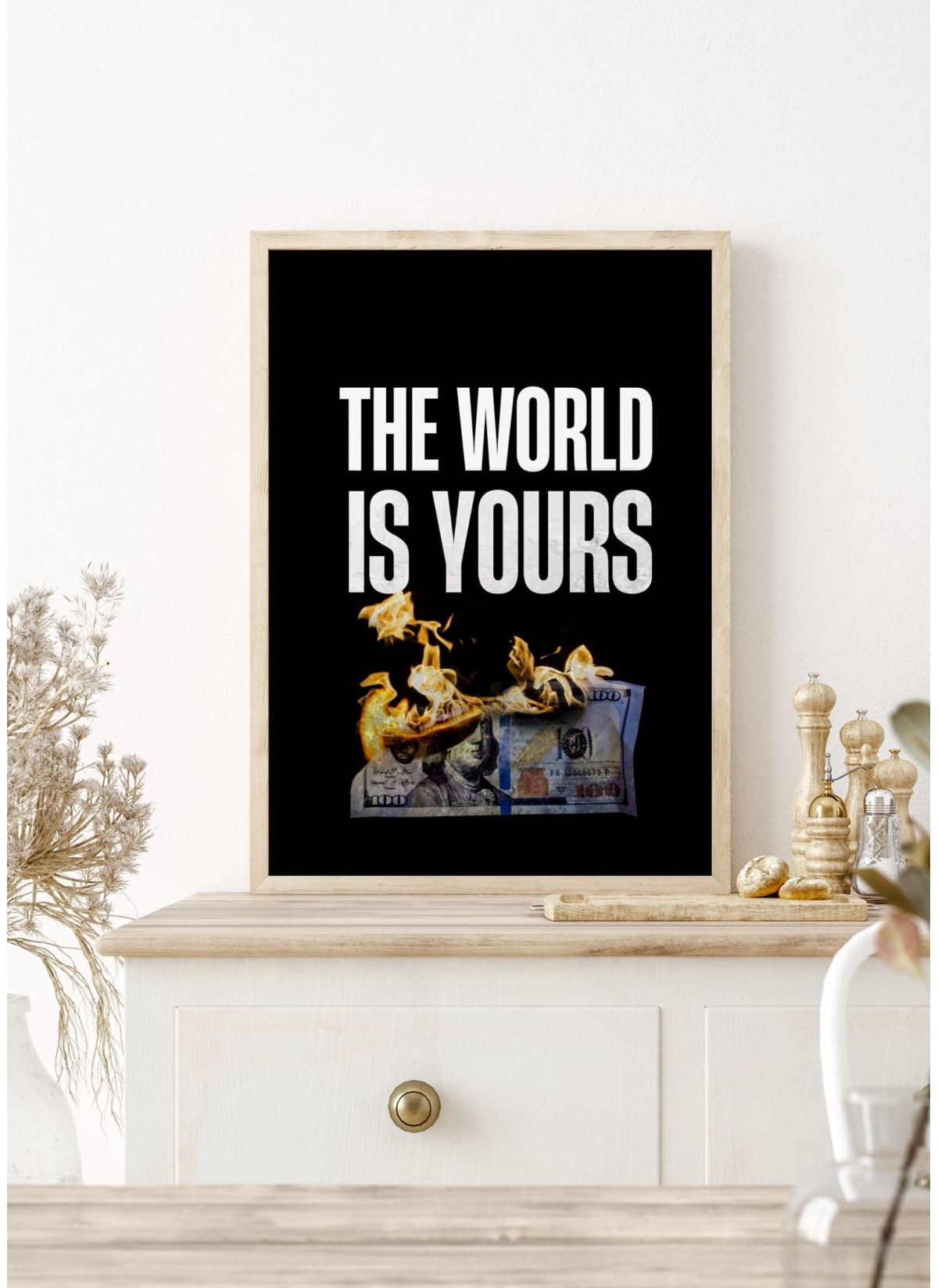 Affiche Motivation The World is Yours