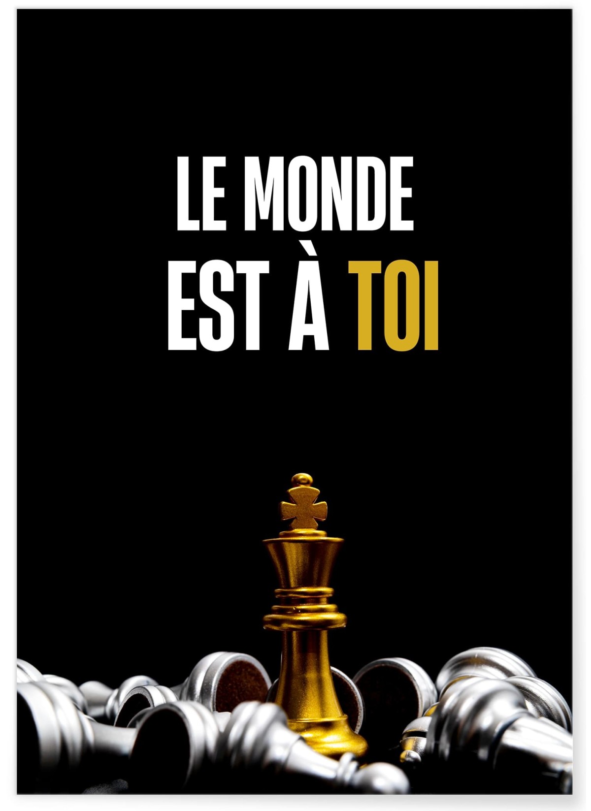 Affiche Motivation Le Monde est à Toi