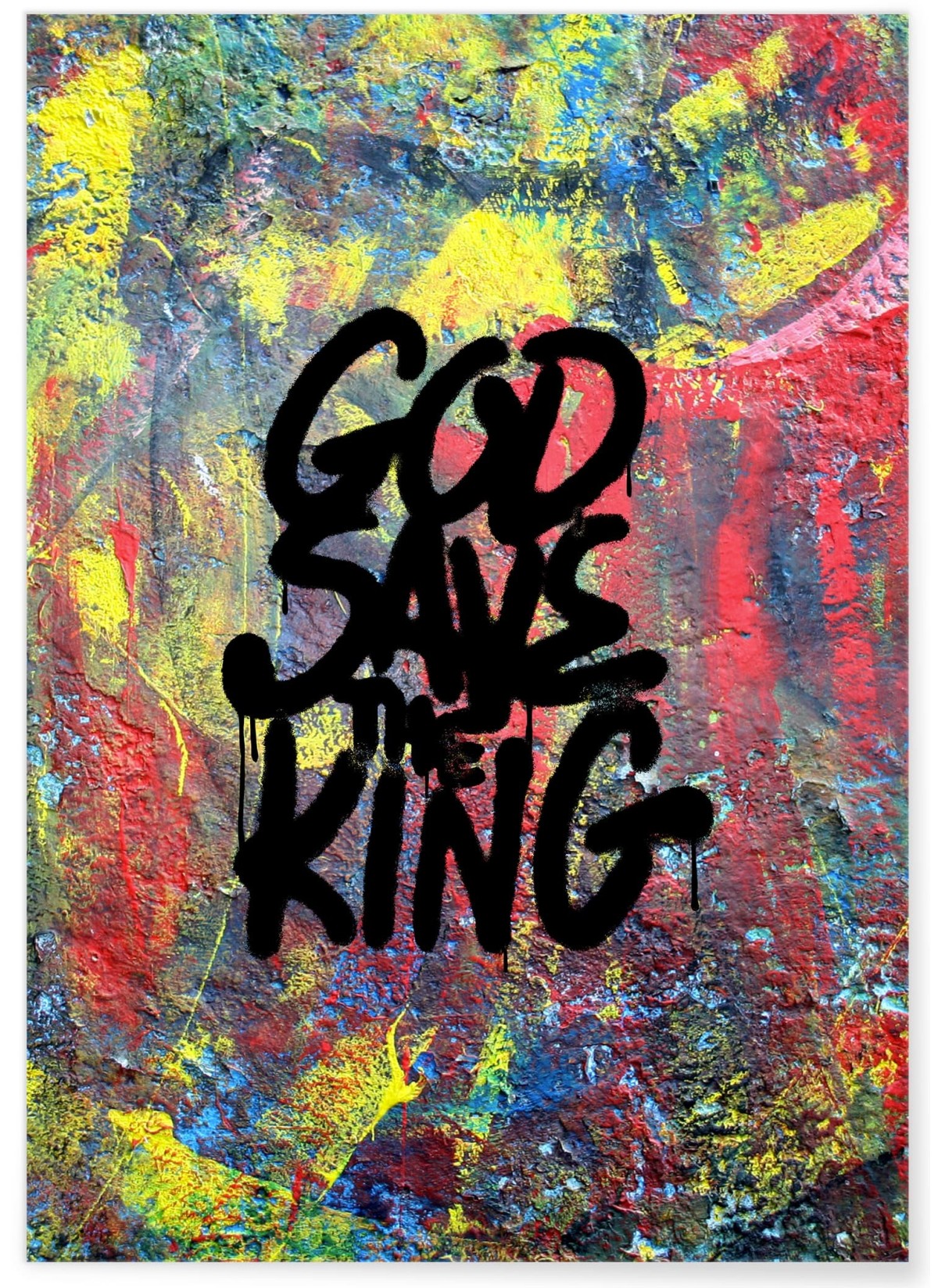 Affiche Motivation God save the King