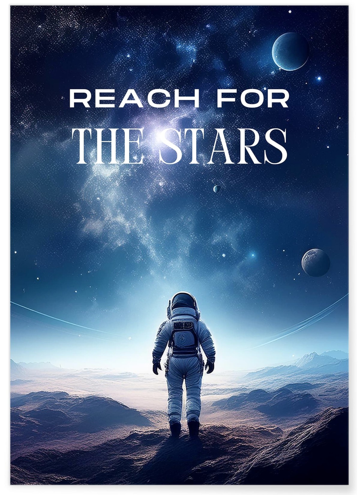 Affiche Motivation Reach for the Stars
