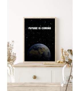 Affiche Motivation Inspirante The future is coming