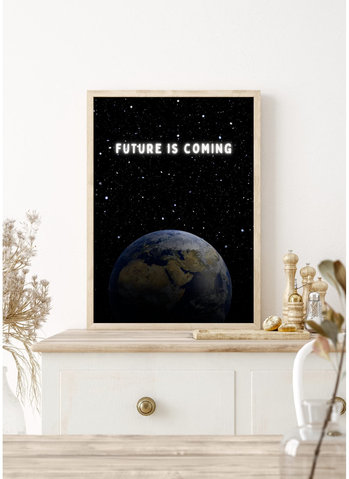 Affiche Motivation Inspirante The future is coming