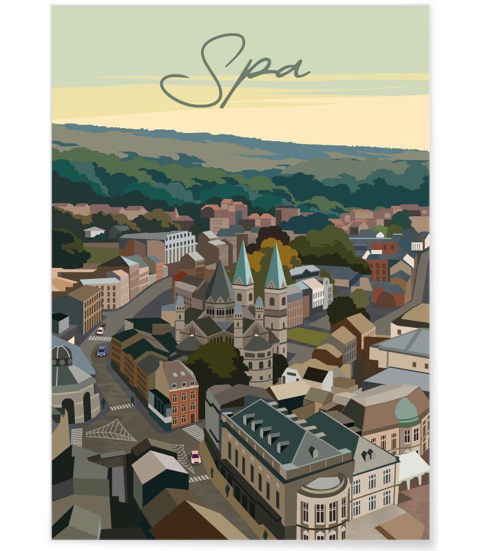 Affiche ville Spa