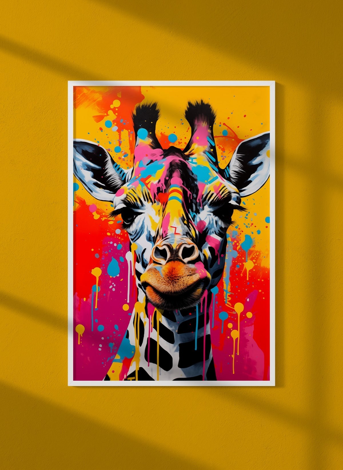 Affiche Girafe Pop Art
