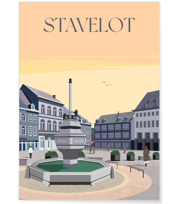 Affiche ville Stavelot