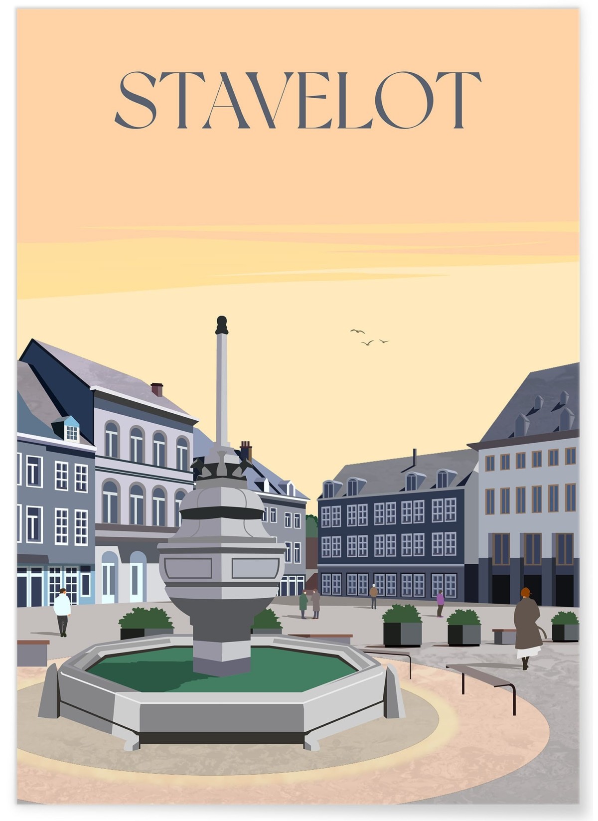 Affiche ville Stavelot