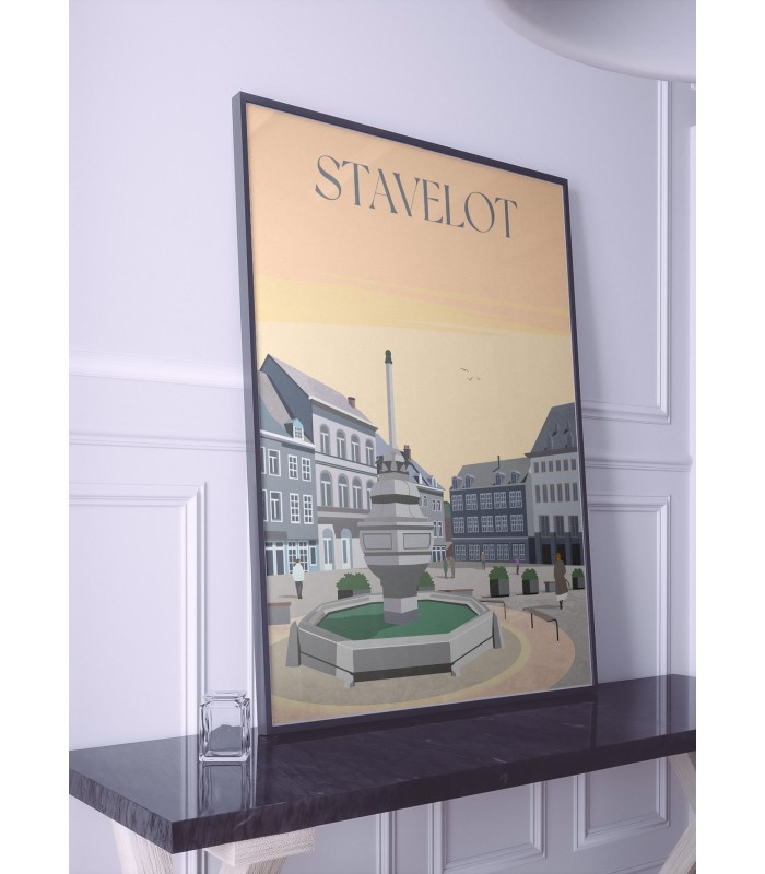 Affiche ville Stavelot