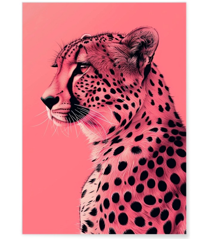 Affiche Guépard Pop Art