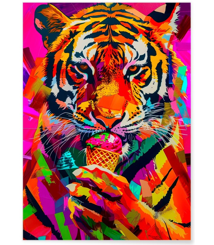 Affiche Tigre Pop Art