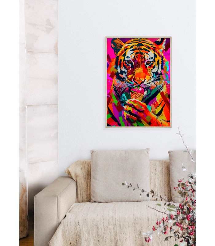 Affiche Tigre Pop Art