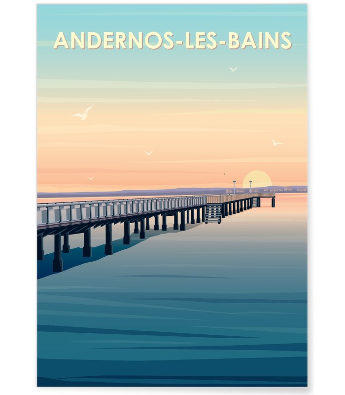 Affiche ville Andernos-les-Bains