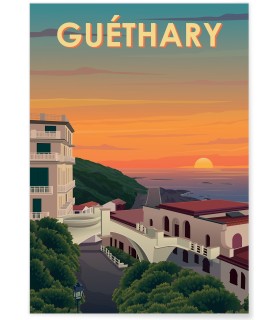Affiche ville Guéthary